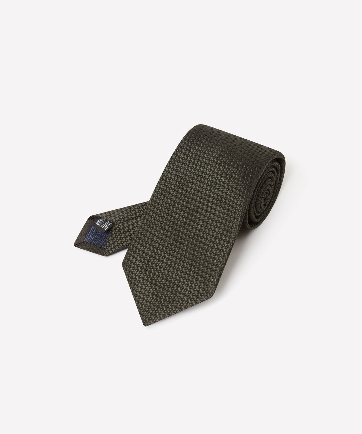 Deep Green Tonal Textured Woven Silk Tie