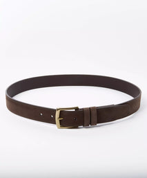 Chocolate Brown Casual Nubuck Belt